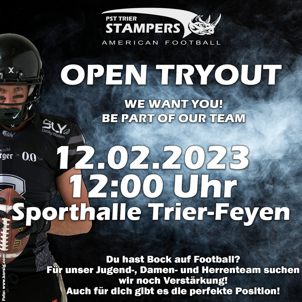 Offenes Probetraining am Super Bowl Sunday