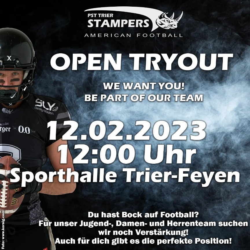 Nicht vergessen: Tryout am Super Bowl Sunday