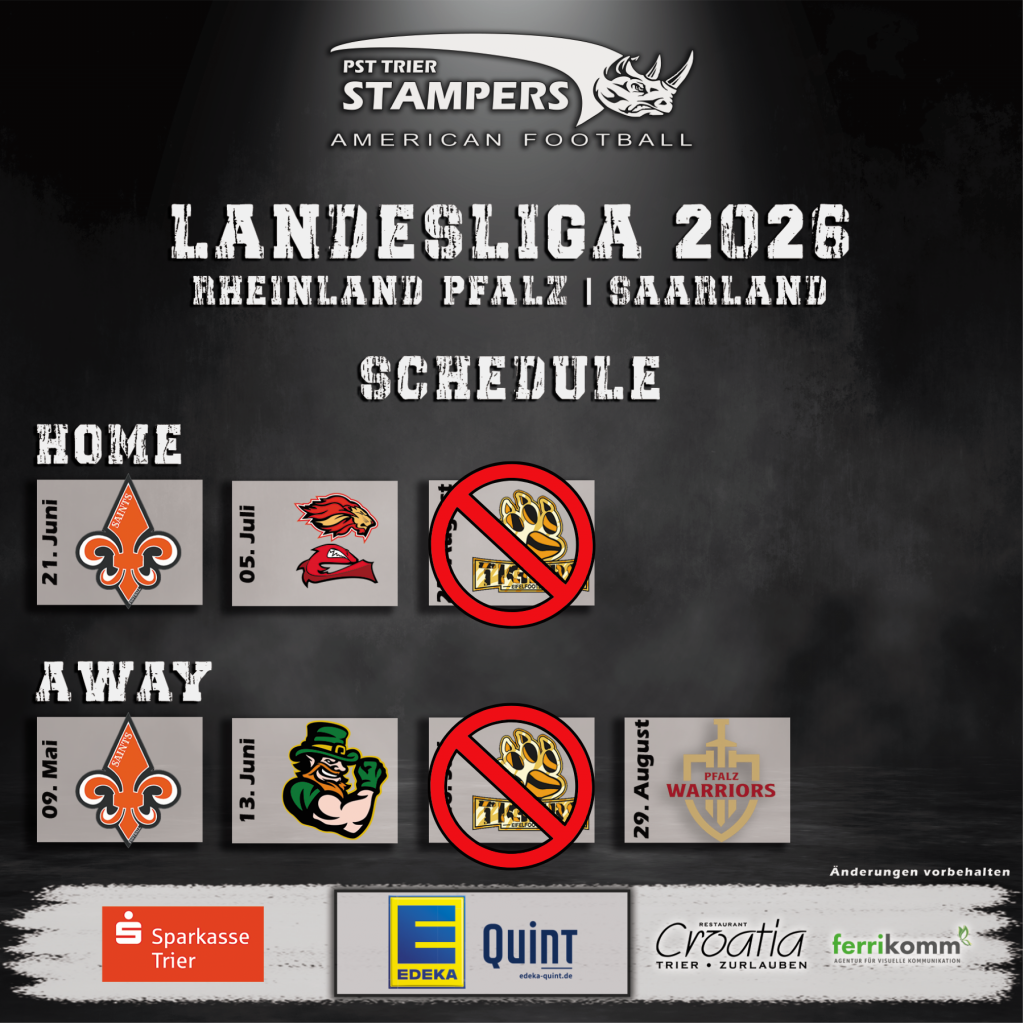 Update zum Spielplan