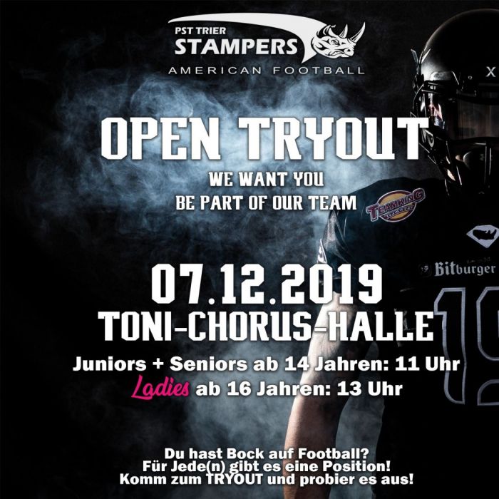 Tryout bei den PST Trier Stampers